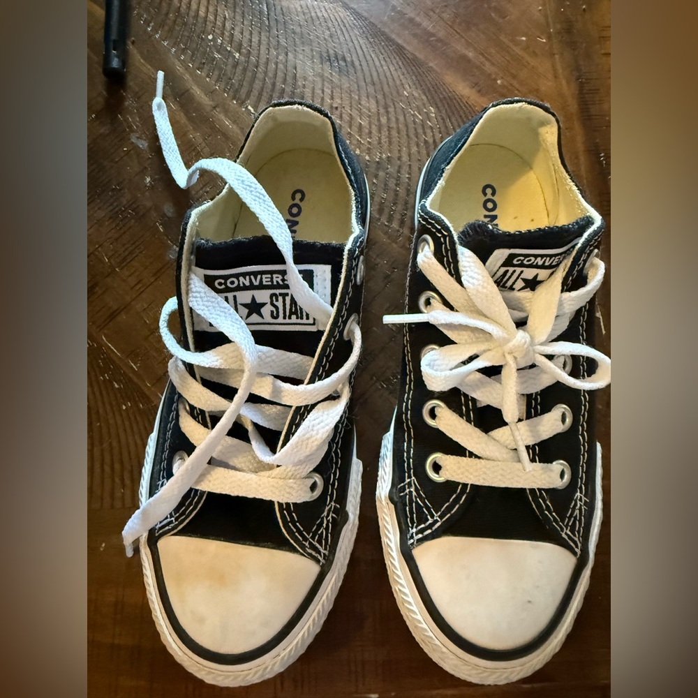 Converse Kids Black and White Sneakers